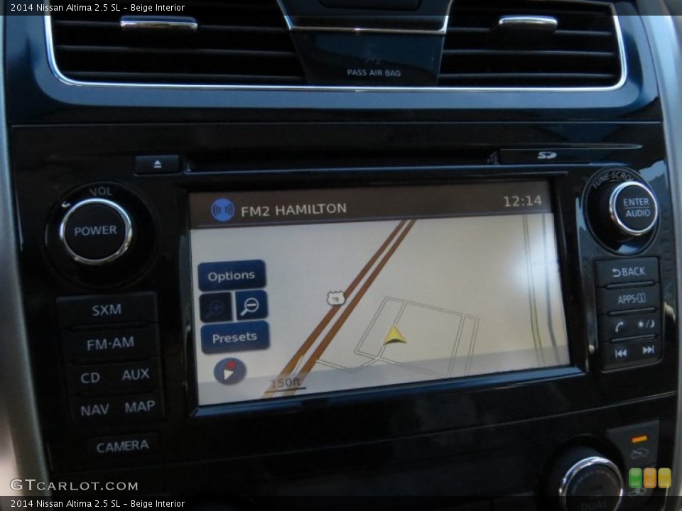 Beige Interior Navigation for the 2014 Nissan Altima 2.5 SL #91890620