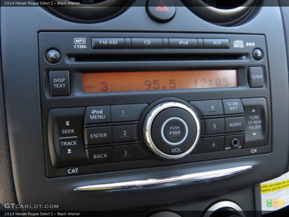 Black Interior Audio System for the 2014 Nissan Rogue Select S #91890818