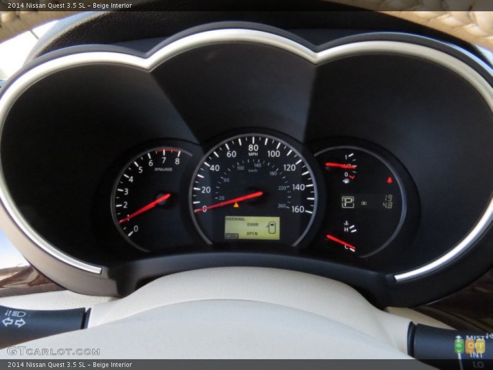 Beige Interior Gauges for the 2014 Nissan Quest 3.5 SL #91891109