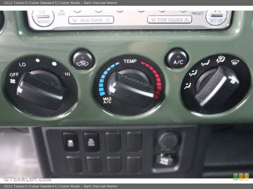 Dark Charcoal Interior Controls for the 2011 Toyota FJ Cruiser  #91895278