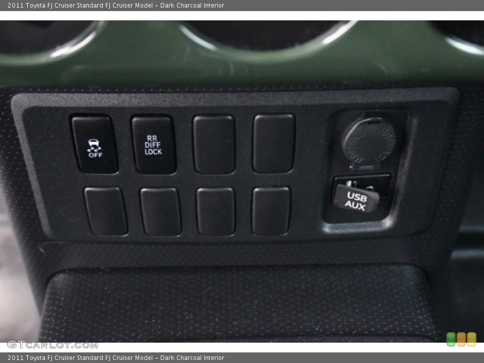 Dark Charcoal Interior Controls for the 2011 Toyota FJ Cruiser  #91895302
