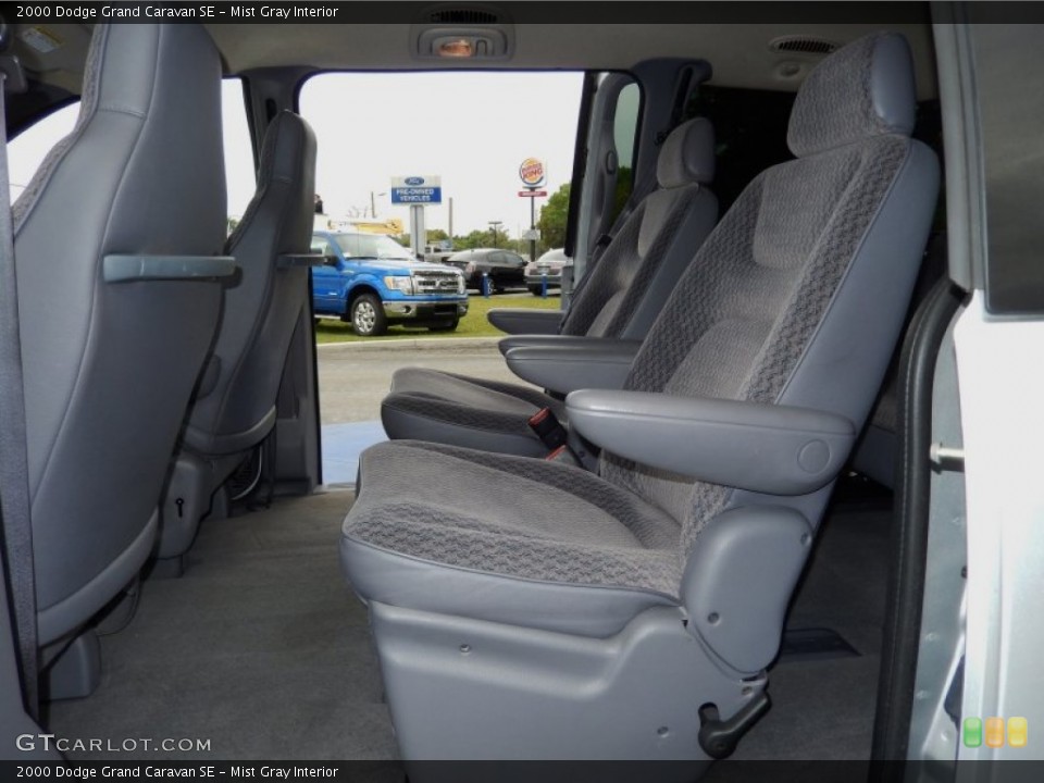 Mist Gray Interior Rear Seat for the 2000 Dodge Grand Caravan SE #91896223