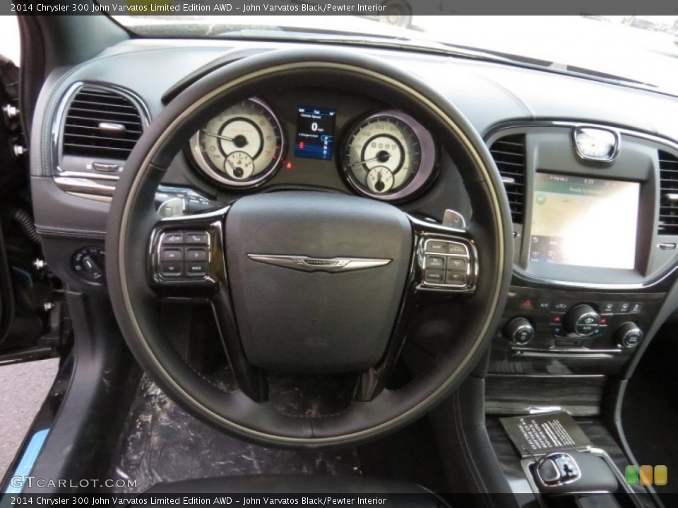 John Varvatos Black/Pewter Interior Steering Wheel for the 2014 Chrysler 300 John Varvatos Limited Edition AWD #91905145