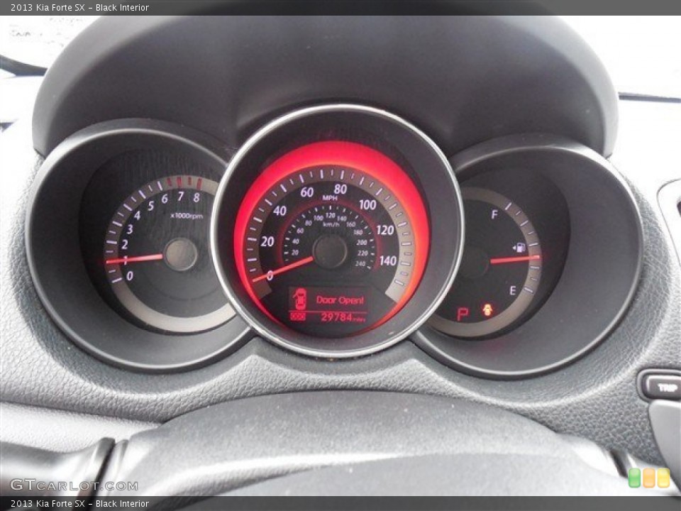 Black Interior Gauges for the 2013 Kia Forte SX #91909651