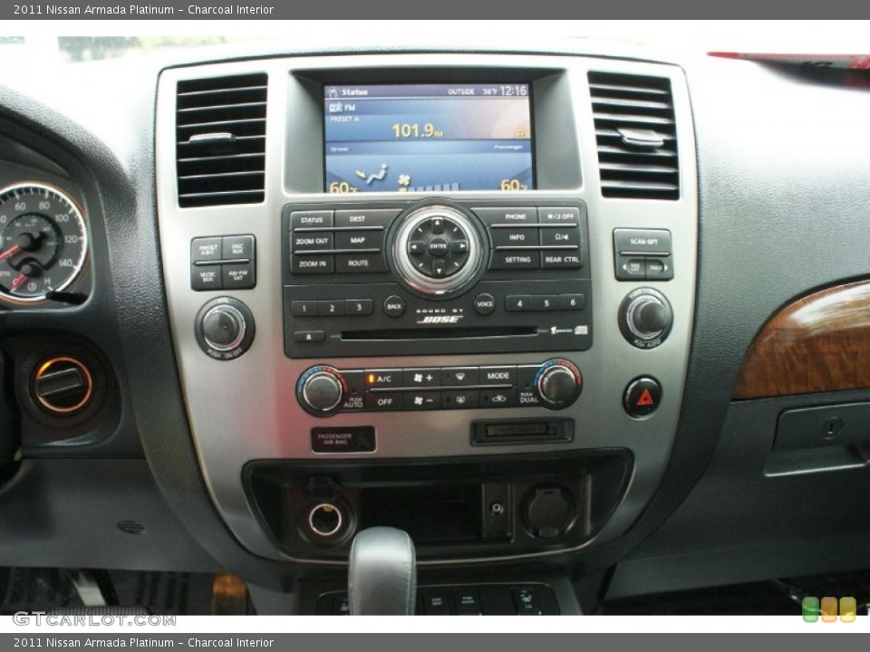 Charcoal Interior Controls for the 2011 Nissan Armada Platinum #91909714