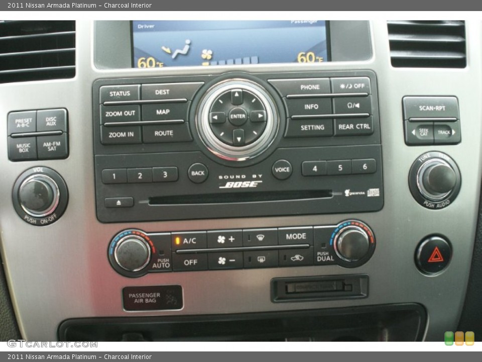 Charcoal Interior Controls for the 2011 Nissan Armada Platinum #91909762