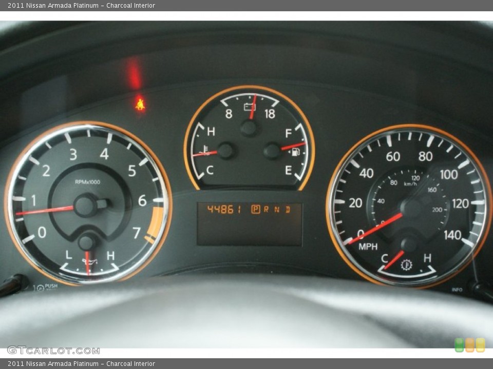 Charcoal Interior Gauges for the 2011 Nissan Armada Platinum #91909963