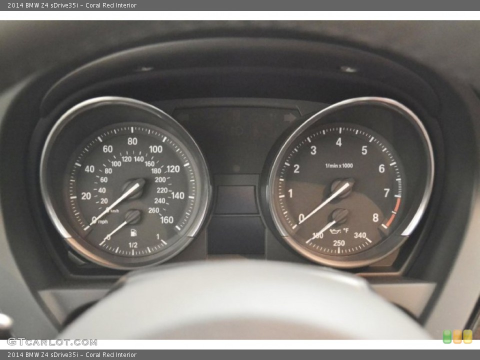 Coral Red Interior Gauges for the 2014 BMW Z4 sDrive35i #91915264
