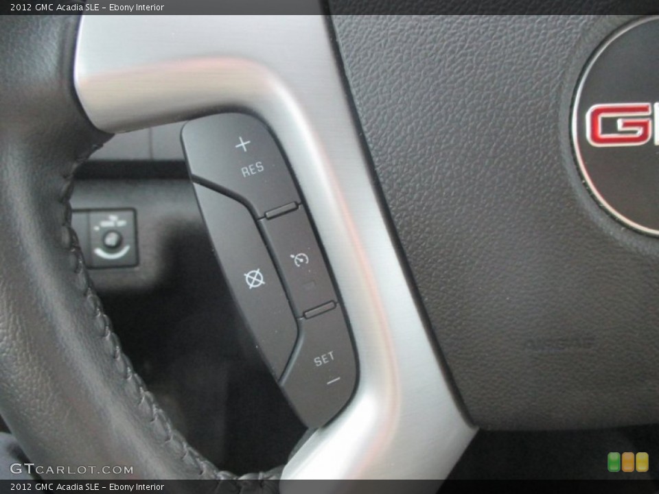 Ebony Interior Controls for the 2012 GMC Acadia SLE #91919146