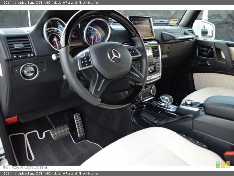 designo Porcelain/Black Interior Photo for the 2014 Mercedes-Benz G 63 AMG #91923205