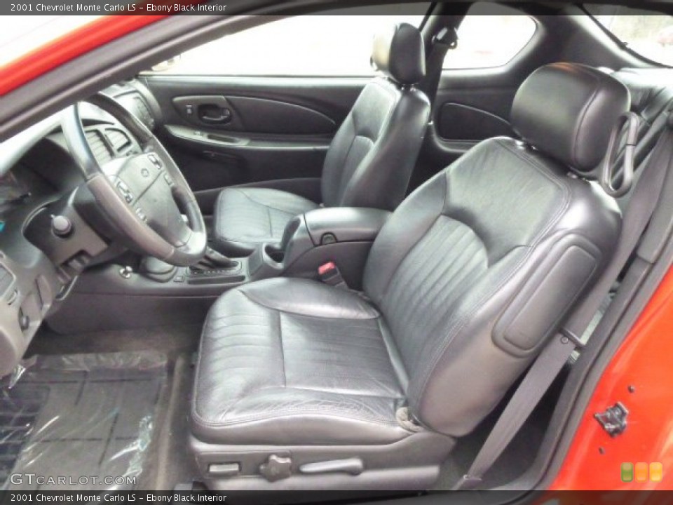 Ebony Black Interior Front Seat for the 2001 Chevrolet Monte Carlo LS #91923431