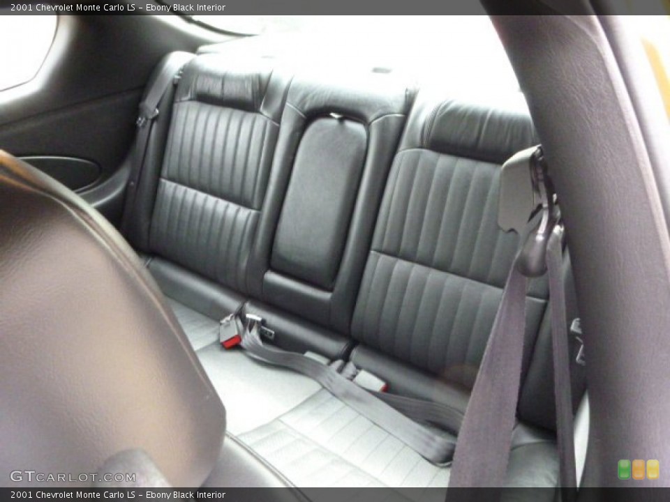 Ebony Black Interior Rear Seat for the 2001 Chevrolet Monte Carlo LS #91923457