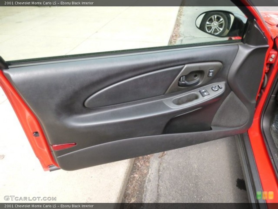 Ebony Black Interior Door Panel for the 2001 Chevrolet Monte Carlo LS #91923496