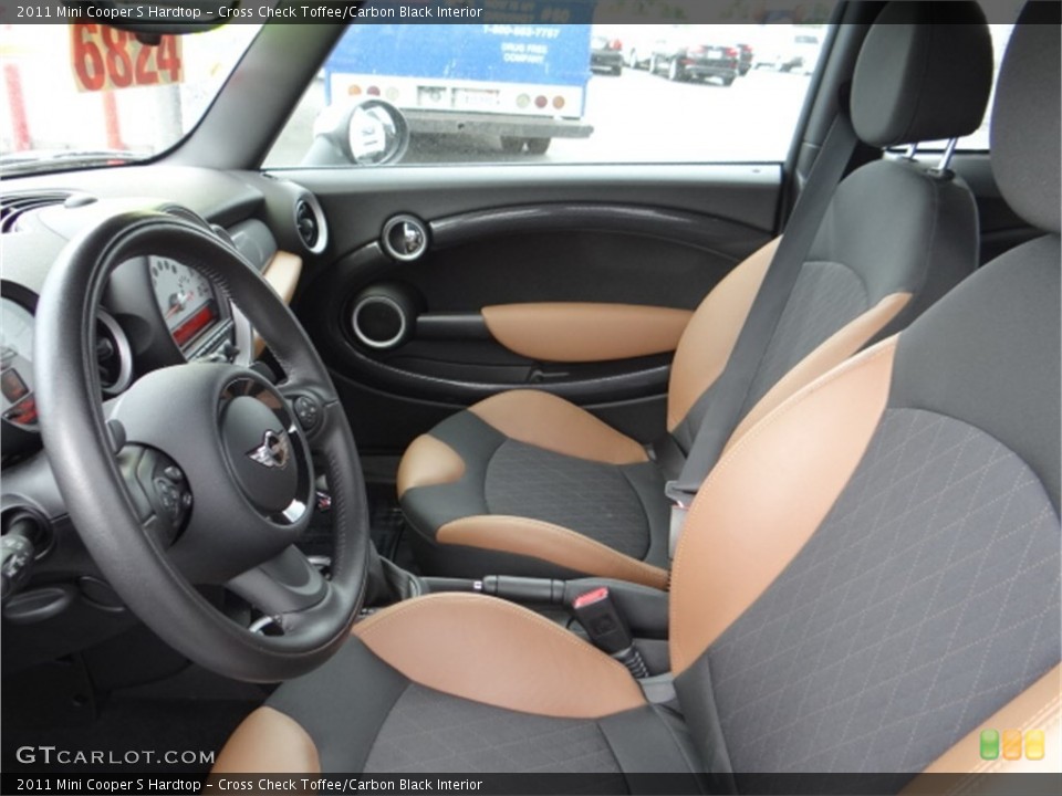 Cross Check Toffee/Carbon Black Interior Front Seat for the 2011 Mini Cooper S Hardtop #91930751