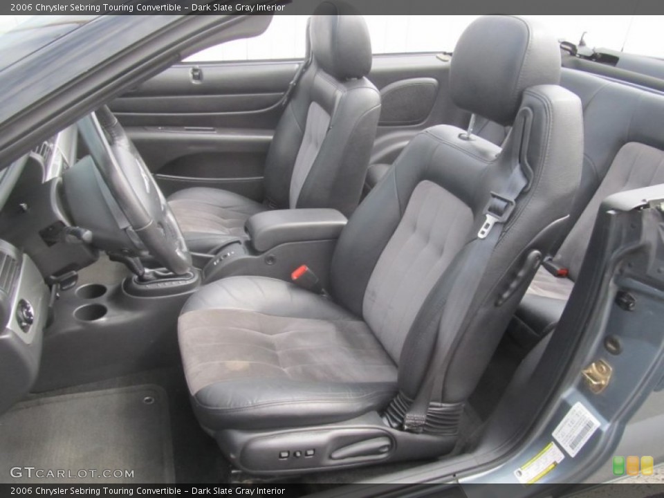 Dark Slate Gray Interior Photo for the 2006 Chrysler Sebring Touring Convertible #91932663