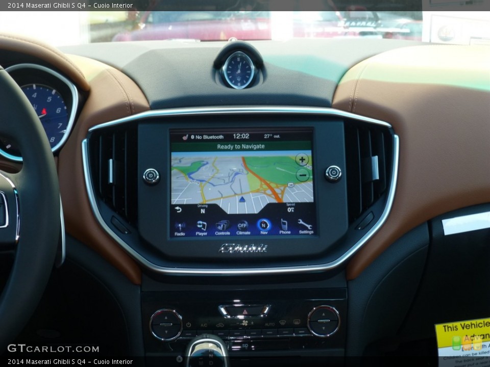 Cuoio Interior Navigation for the 2014 Maserati Ghibli S Q4 #91937234