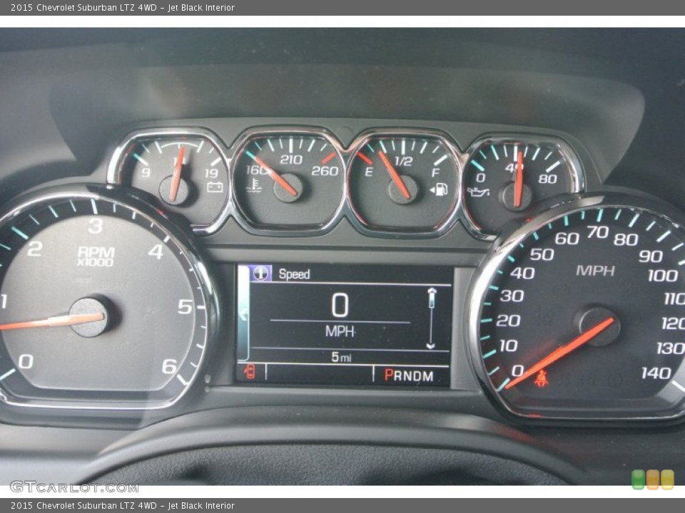 Jet Black Interior Gauges for the 2015 Chevrolet Suburban LTZ 4WD #91942262