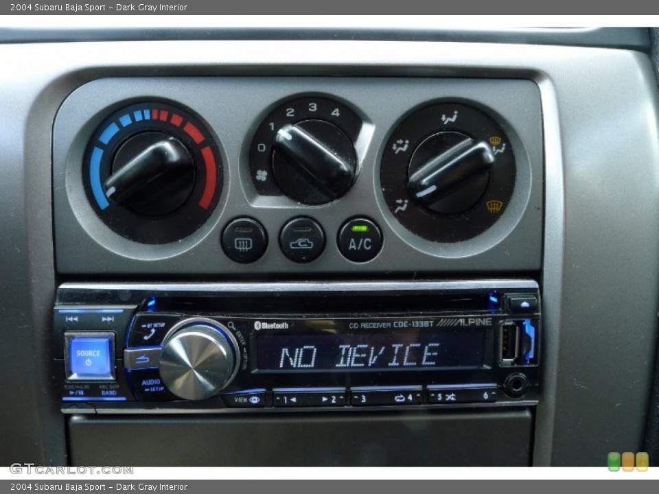 Dark Gray Interior Controls for the 2004 Subaru Baja Sport #91944477