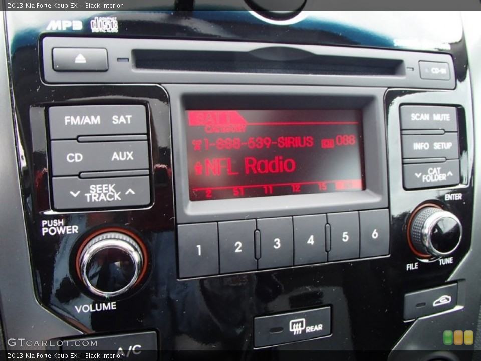 Black Interior Audio System for the 2013 Kia Forte Koup EX #91950011