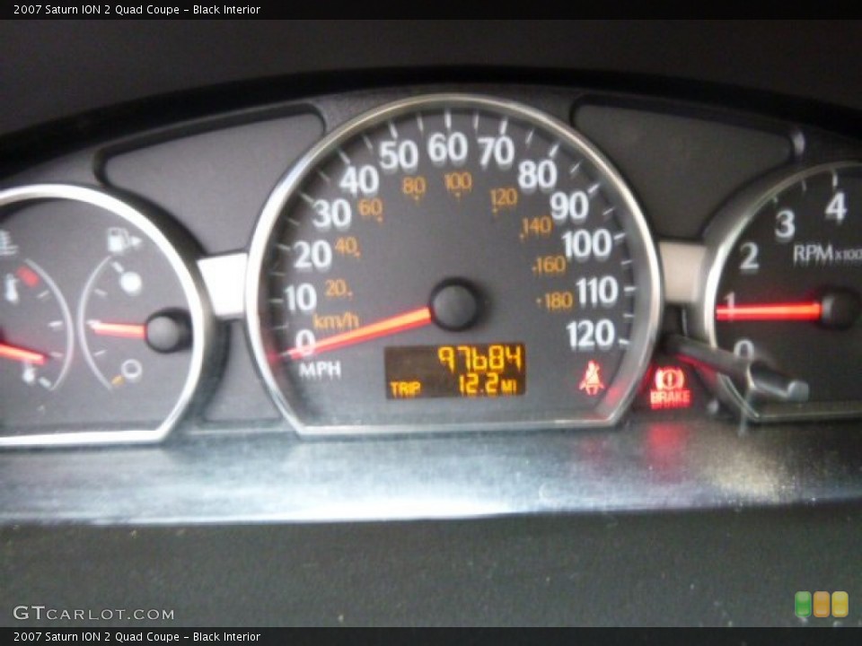 Black Interior Gauges for the 2007 Saturn ION 2 Quad Coupe #91955017