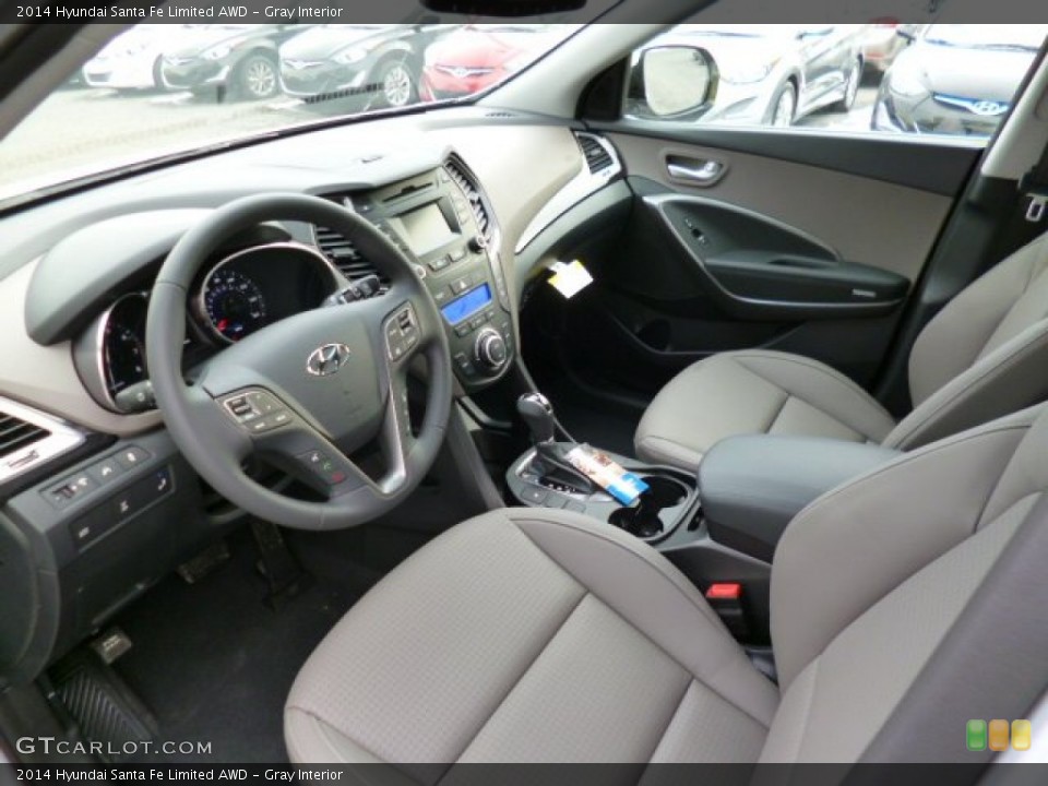 Gray Interior Prime Interior for the 2014 Hyundai Santa Fe Limited AWD #91956305