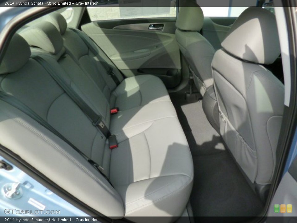 Gray Interior Rear Seat for the 2014 Hyundai Sonata Hybrid Limited #91956629