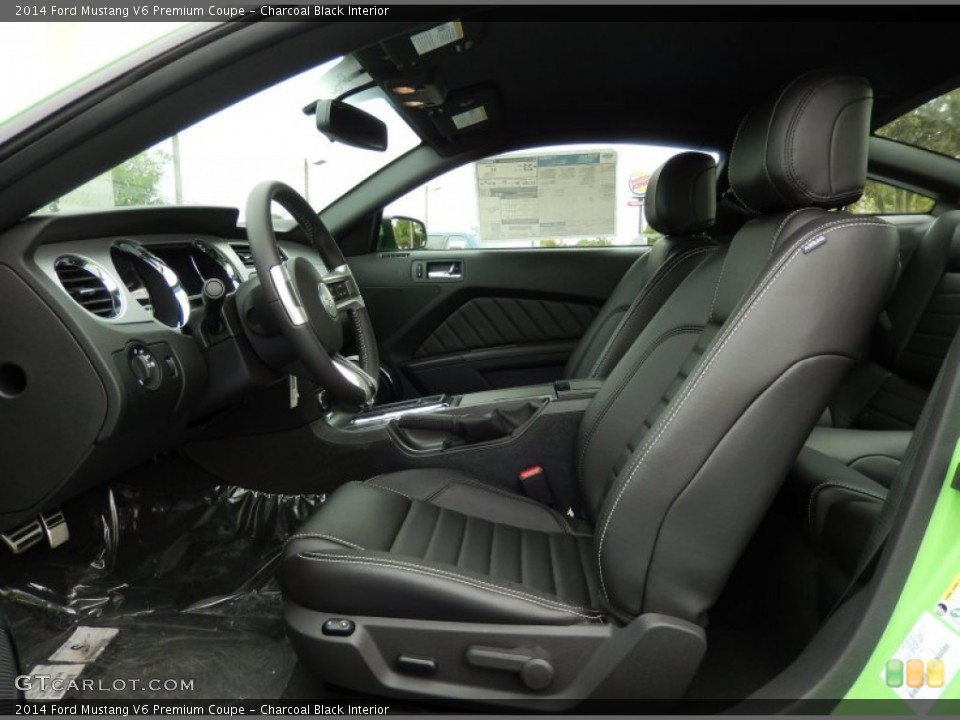 Charcoal Black Interior Photo for the 2014 Ford Mustang V6 Premium Coupe #91958399