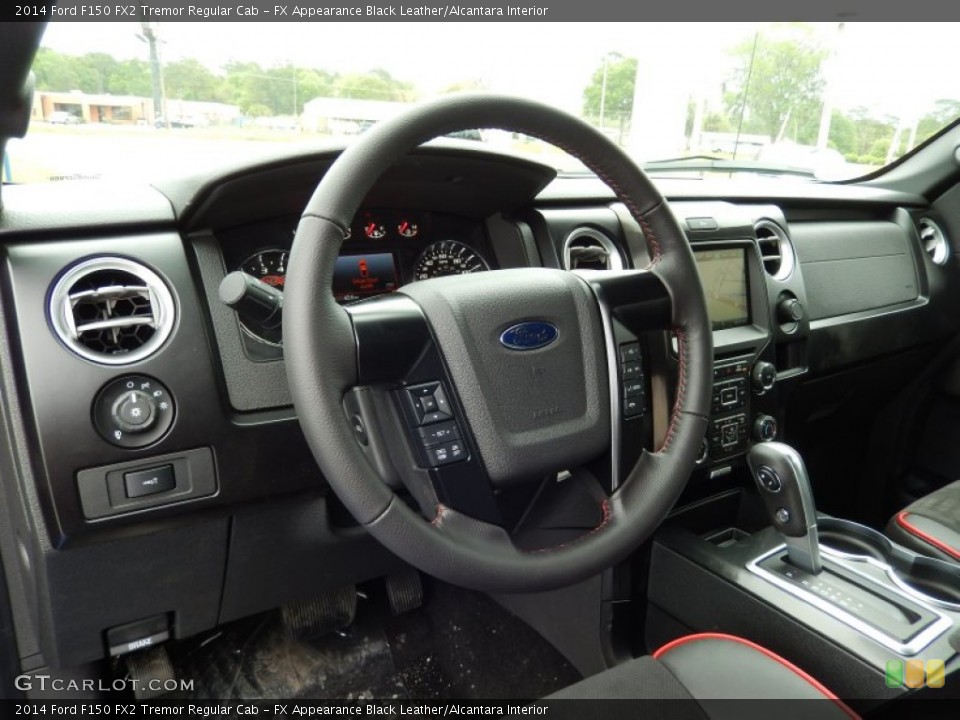 FX Appearance Black Leather/Alcantara Interior Dashboard for the 2014 Ford F150 FX2 Tremor Regular Cab #91958672