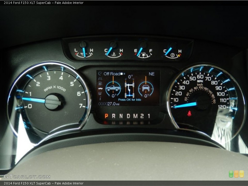 Pale Adobe Interior Gauges for the 2014 Ford F150 XLT SuperCab #91959115