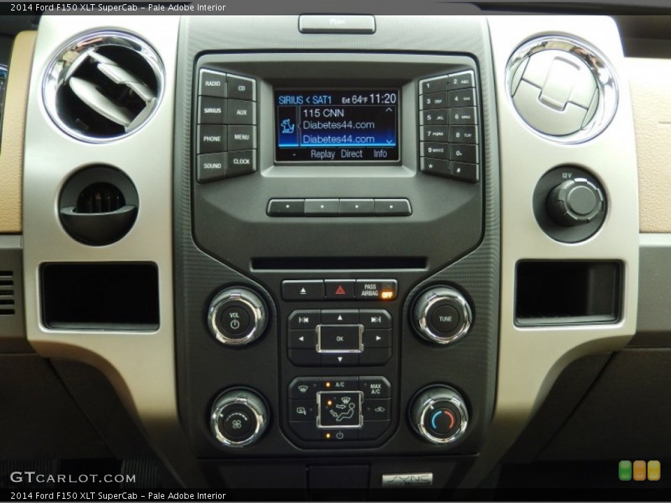 Pale Adobe Interior Controls for the 2014 Ford F150 XLT SuperCab #91959137