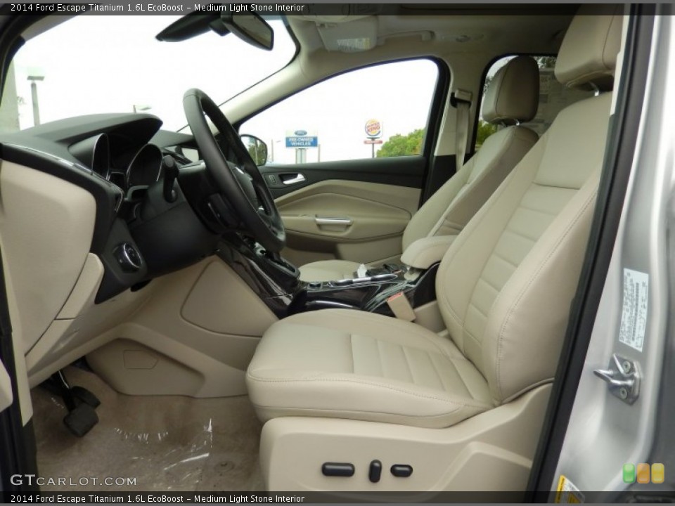 Medium Light Stone Interior Photo for the 2014 Ford Escape Titanium 1.6L EcoBoost #91960028