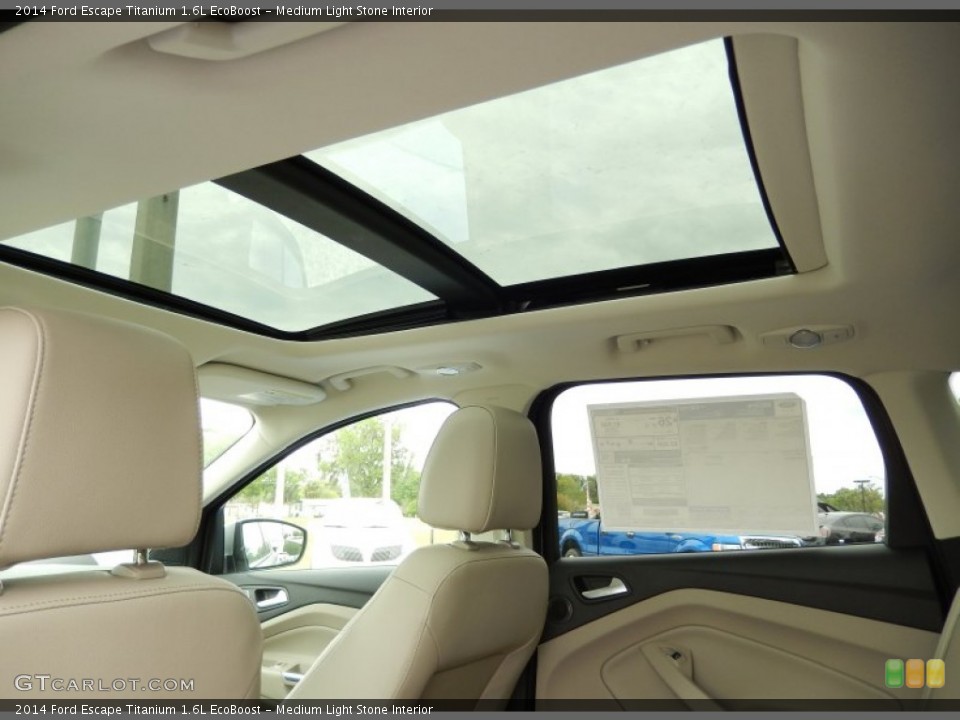 Medium Light Stone Interior Sunroof for the 2014 Ford Escape Titanium 1.6L EcoBoost #91960064