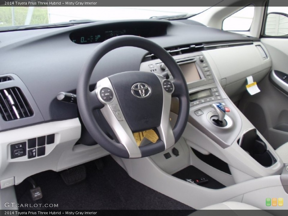 Misty Gray Interior Photo for the 2014 Toyota Prius Three Hybrid #91961744
