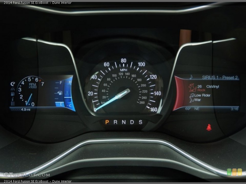 Dune Interior Gauges for the 2014 Ford Fusion SE EcoBoost #91962224