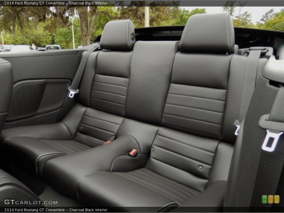 Charcoal Black Interior Rear Seat for the 2014 Ford Mustang GT Convertible #91962419