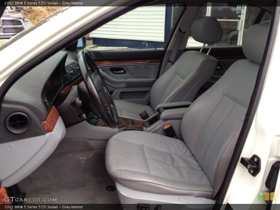Grey Interior Front Seat for the 2002 BMW 5 Series 525i Sedan #91963016