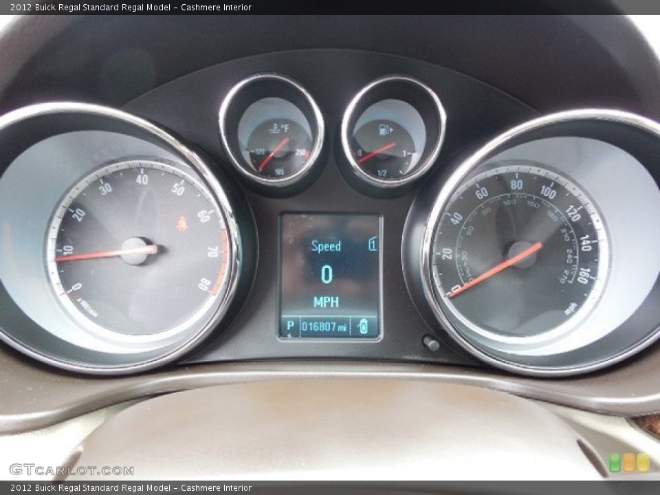 Cashmere Interior Gauges for the 2012 Buick Regal  #91965353