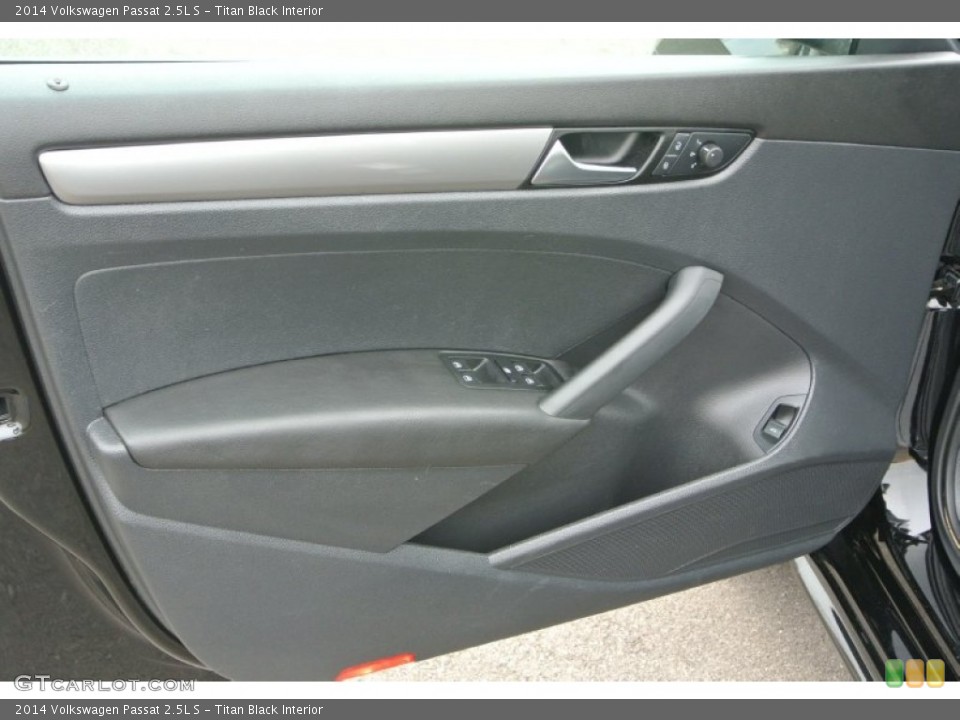 Titan Black Interior Door Panel for the 2014 Volkswagen Passat 2.5L S #91974098