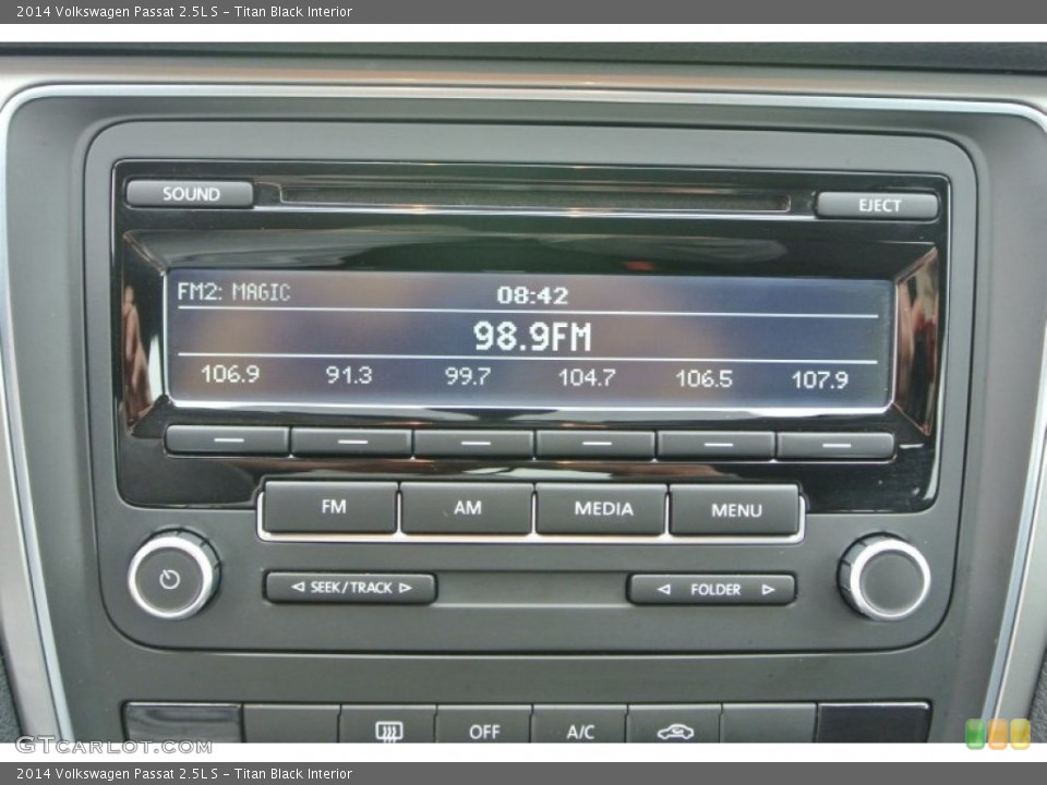 Titan Black Interior Audio System for the 2014 Volkswagen Passat 2.5L S #91974140