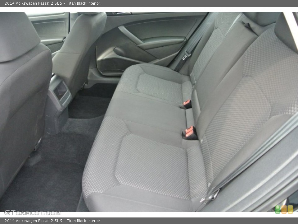 Titan Black Interior Rear Seat for the 2014 Volkswagen Passat 2.5L S #91974161