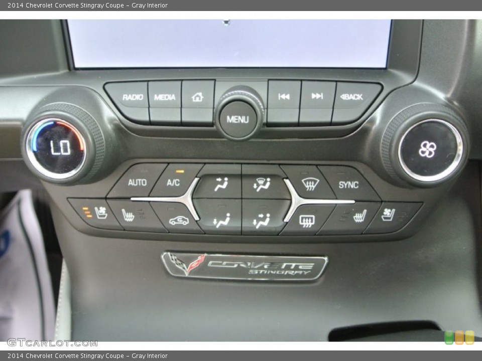 Gray Interior Controls for the 2014 Chevrolet Corvette Stingray Coupe #91975064