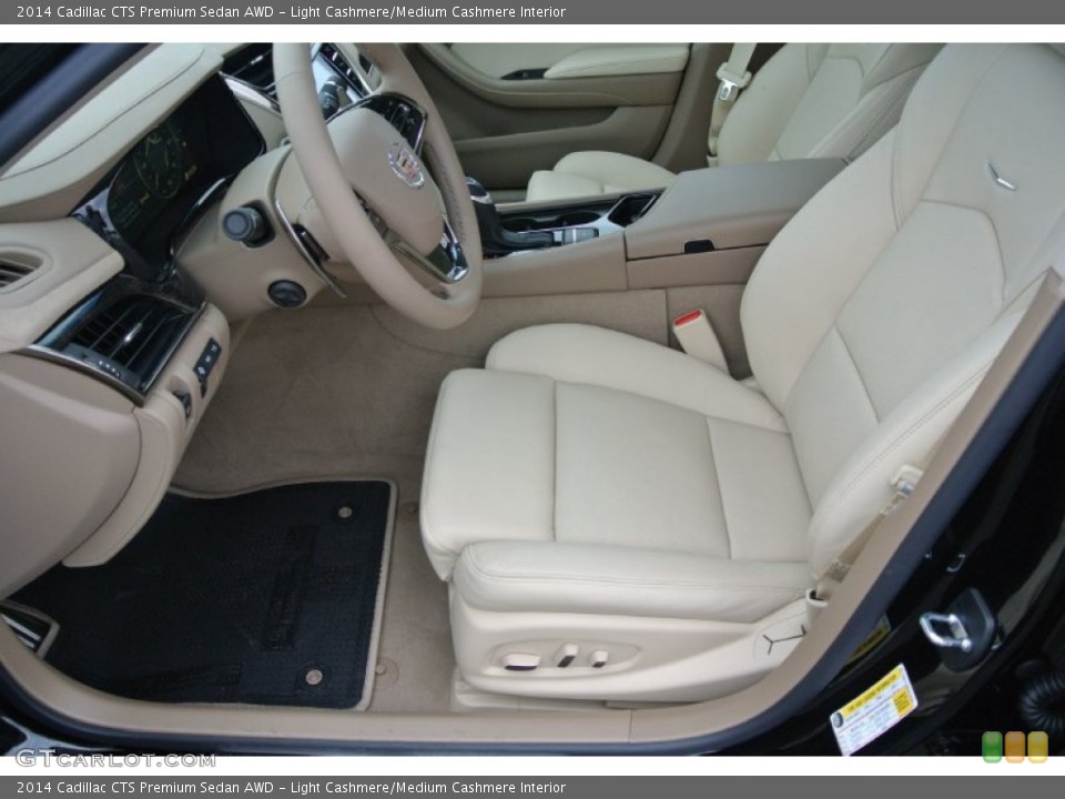 Light Cashmere/Medium Cashmere Interior Front Seat for the 2014 Cadillac CTS Premium Sedan AWD #91976384