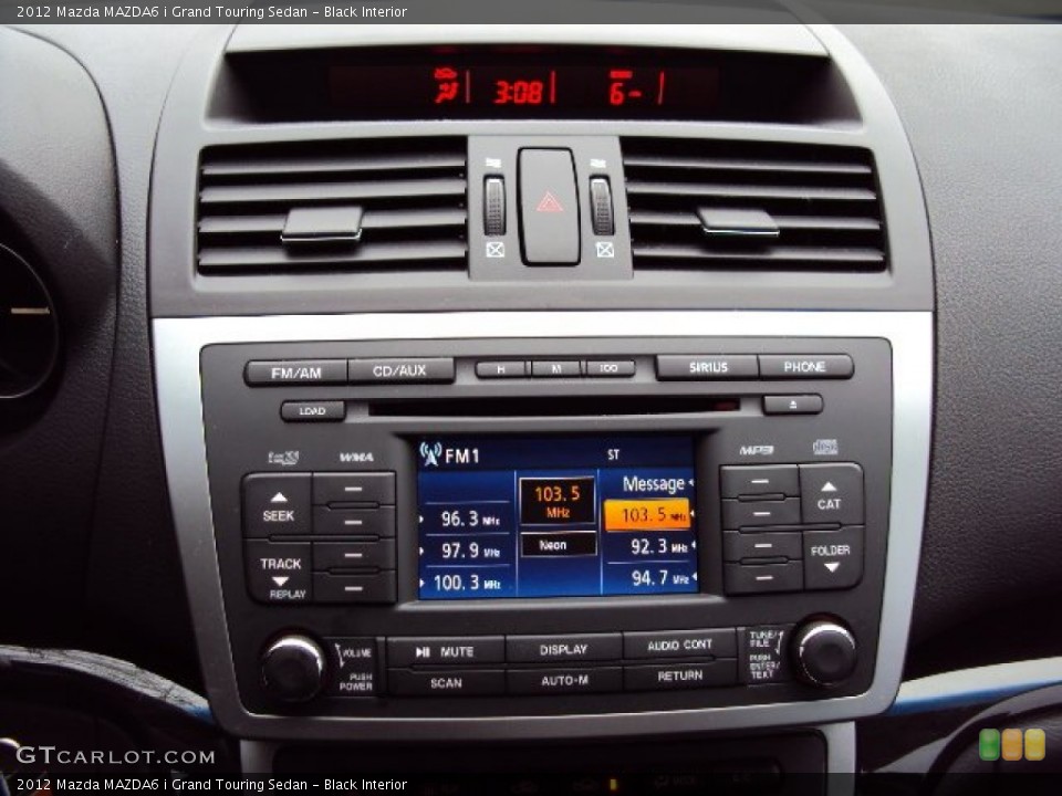 Black Interior Controls for the 2012 Mazda MAZDA6 i Grand Touring Sedan #91980674