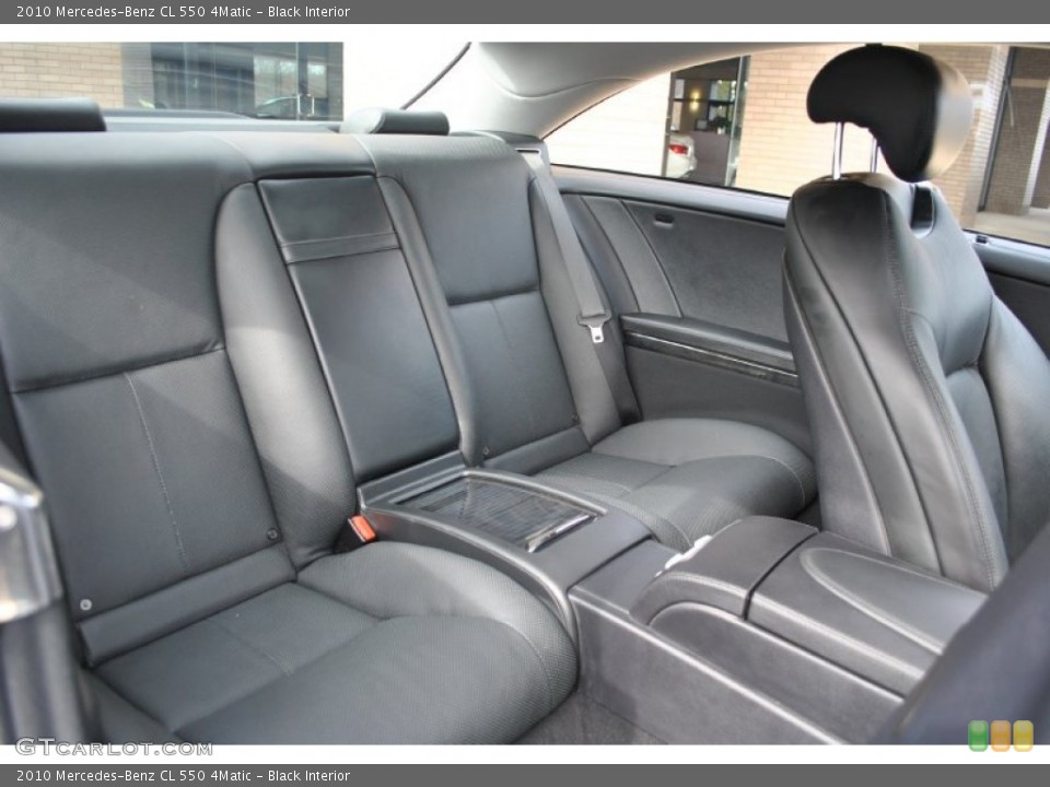 Black Interior Rear Seat for the 2010 Mercedes-Benz CL 550 4Matic #91988859