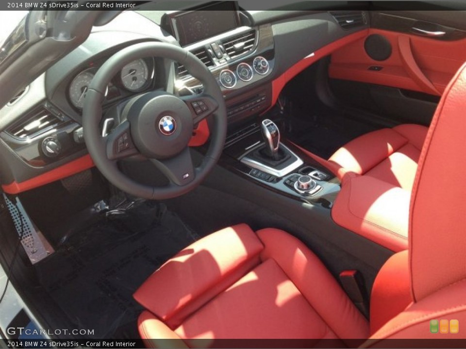 Coral Red 2014 BMW Z4 Interiors
