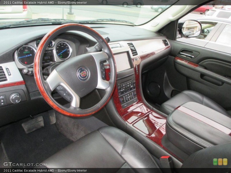 Ebony/Ebony Interior Prime Interior for the 2011 Cadillac Escalade Hybrid AWD #91999554