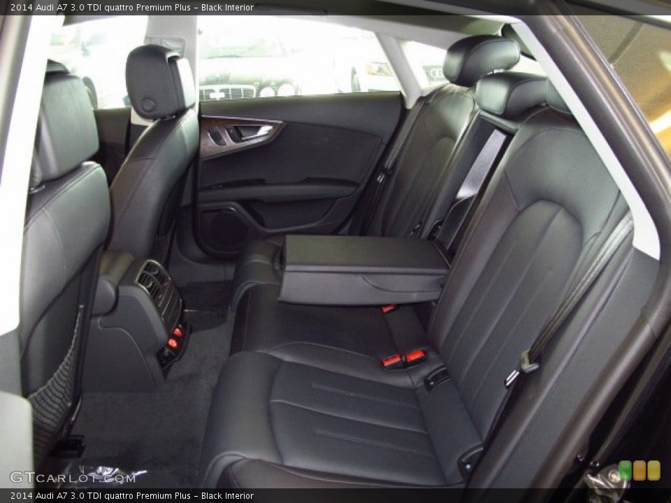 Black Interior Rear Seat for the 2014 Audi A7 3.0 TDI quattro Premium Plus #92009093