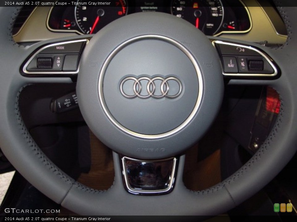 Titanium Gray Interior Steering Wheel for the 2014 Audi A5 2.0T quattro Coupe #92013110