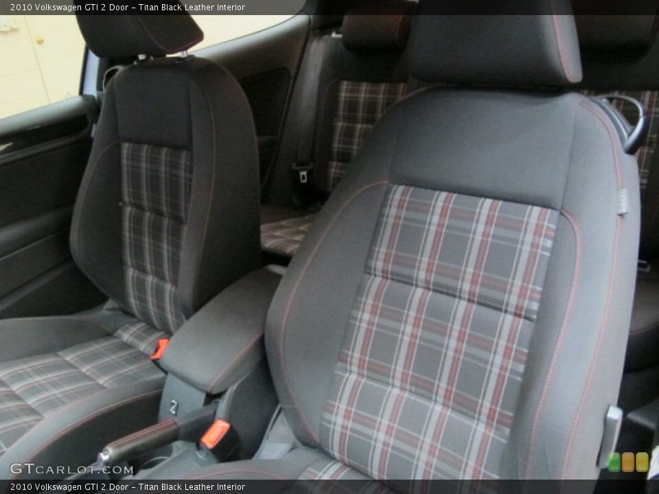 Titan Black Leather Interior Front Seat for the 2010 Volkswagen GTI 2 Door #92023010
