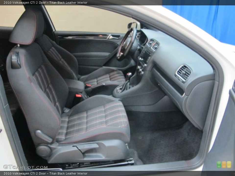 Titan Black Leather Interior Front Seat for the 2010 Volkswagen GTI 2 Door #92023058